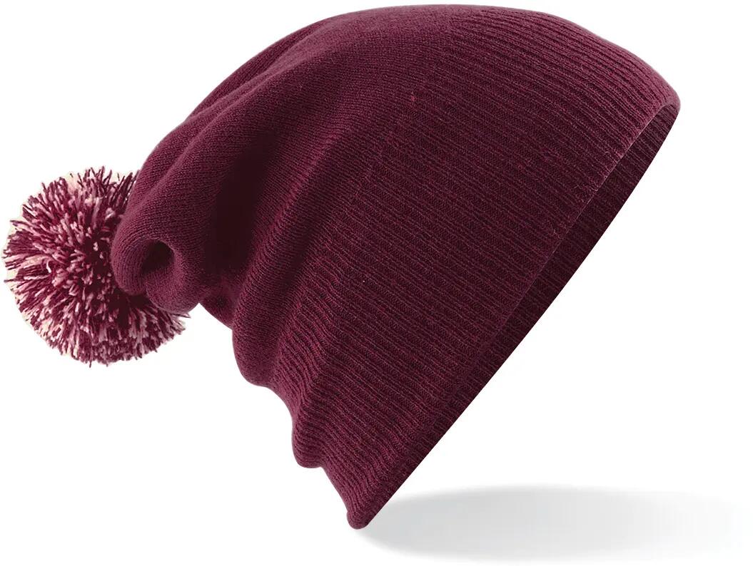 Bonnet Snowstar® - Burgundy / Off White - One Size 4/4