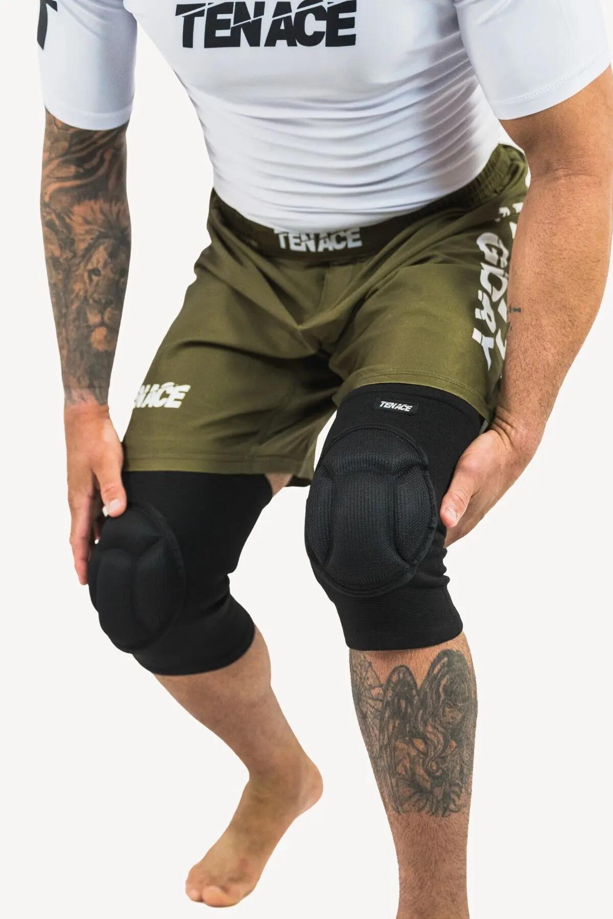 Joelheira Tenace Impact - Acolchoadas Brancas para MMA, Luta, Wrestling 3/6