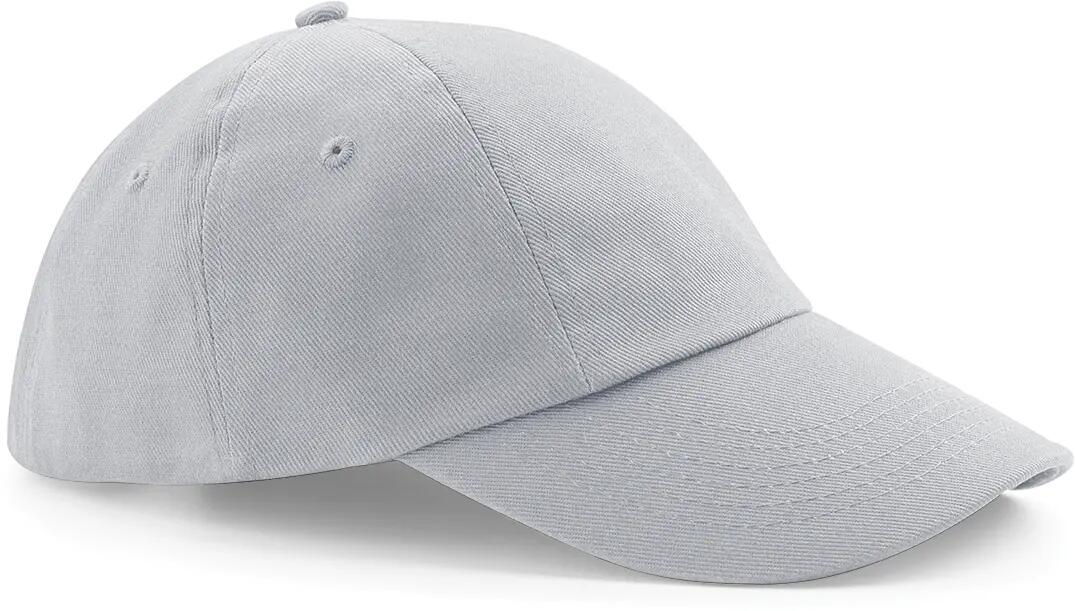 Casquette profil bas en coton drill - 6 panneaux - Light Grey - One Size 3/4