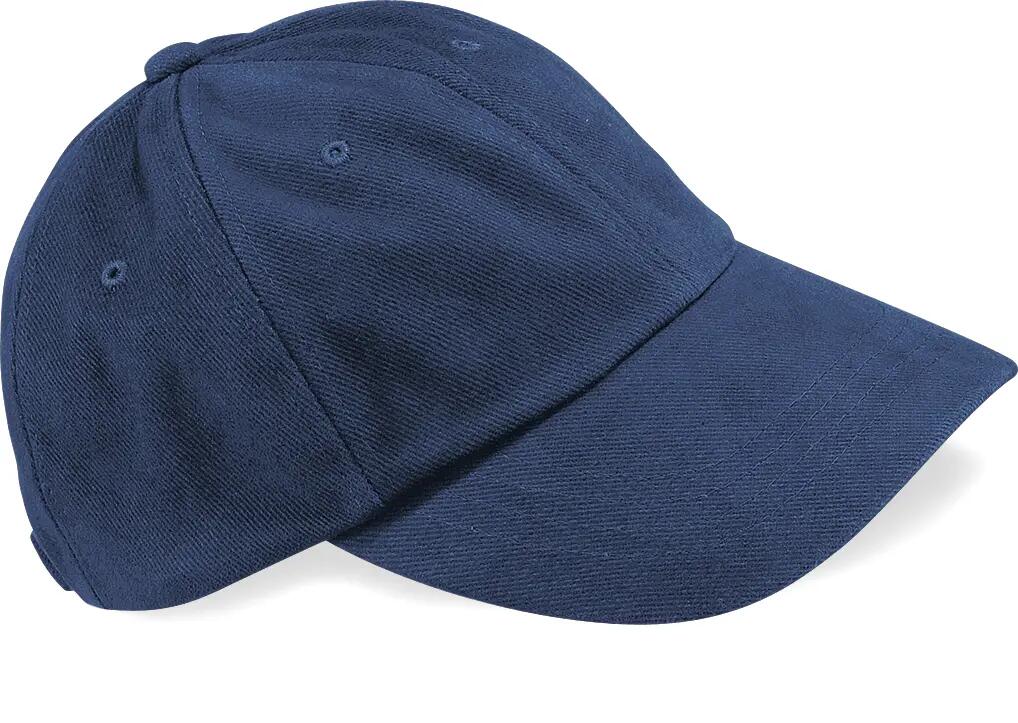 Casquette homme profil bas en coton brossé - 6 panneaux - French Navy - One Size 3/4