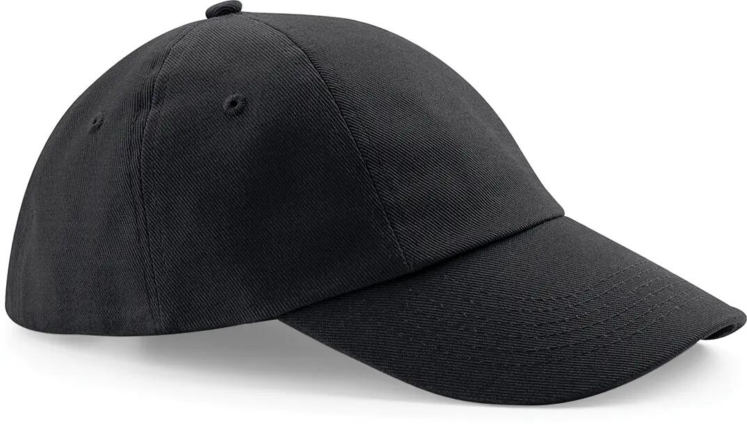 Casquette profil bas en coton drill - 6 panneaux - Black - One Size 3/4