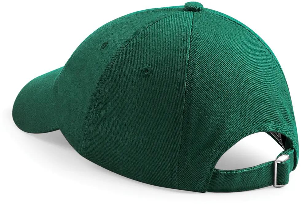Casquette profil bas en coton drill - 6 panneaux - Bottle Green - One Size 2/4