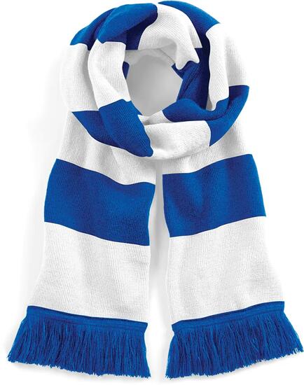 Écharpe rayée Stadium - Bright Royal / White - One Size