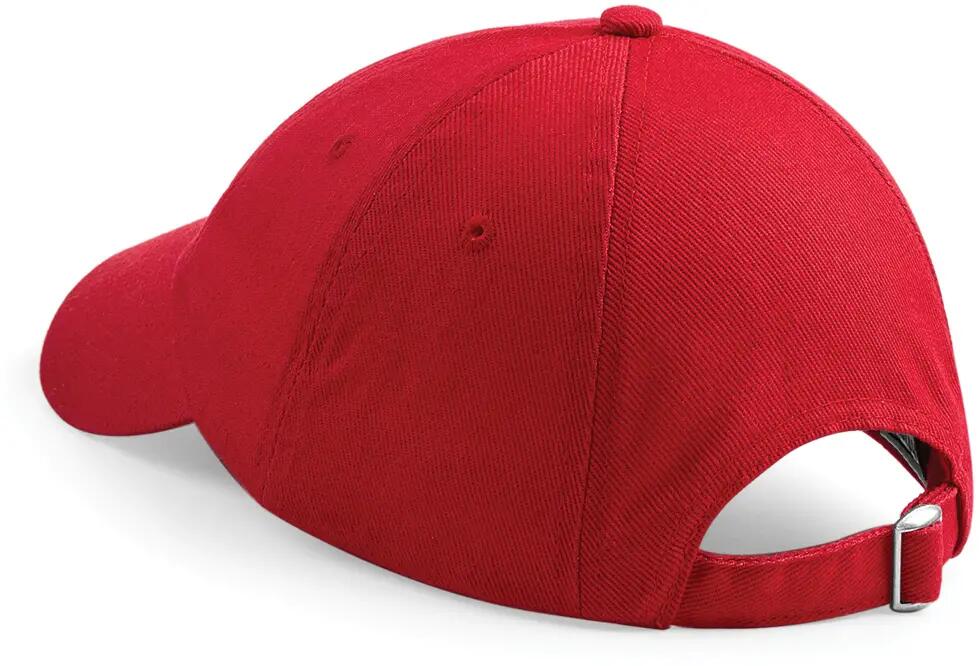Casquette profil bas en coton drill - 6 panneaux - Classic Red - One Size 2/4