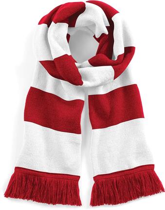 Écharpe rayée Stadium - Classic Red / White - One Size