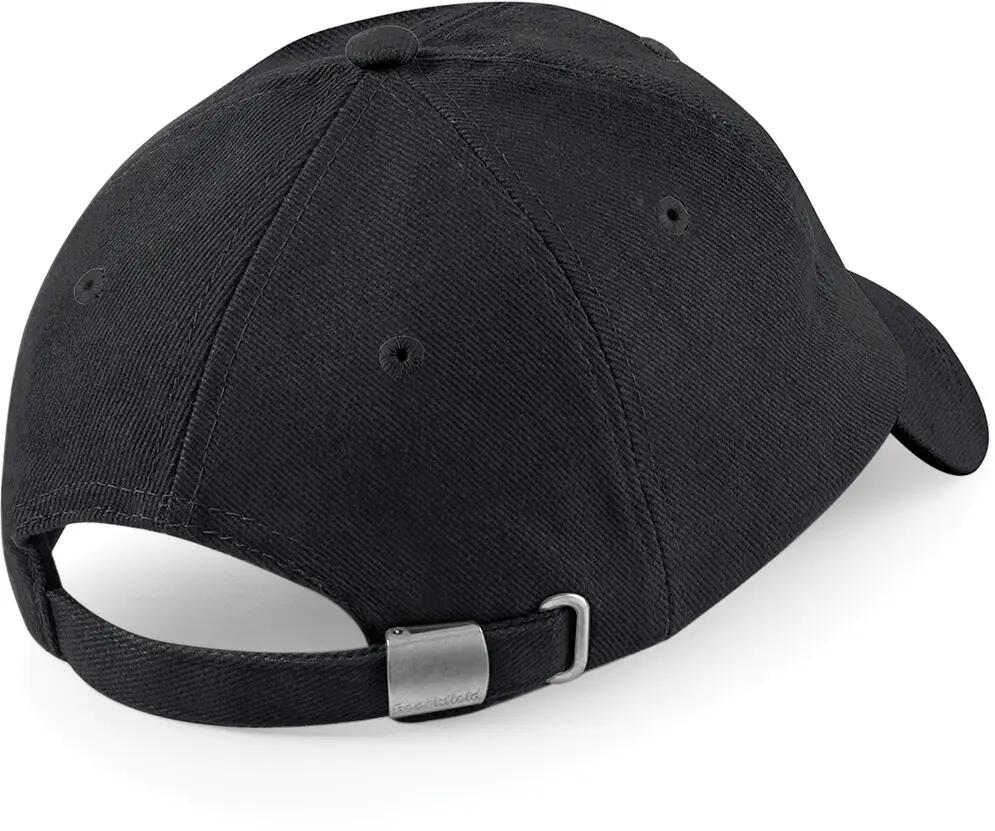 Casquette homme profil bas en coton brossé - 6 panneaux - Black - One Size 2/4