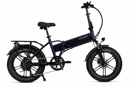 Vélo électrique pliant Fat longue autonomie CLOOT METRO 4.0 Bleu