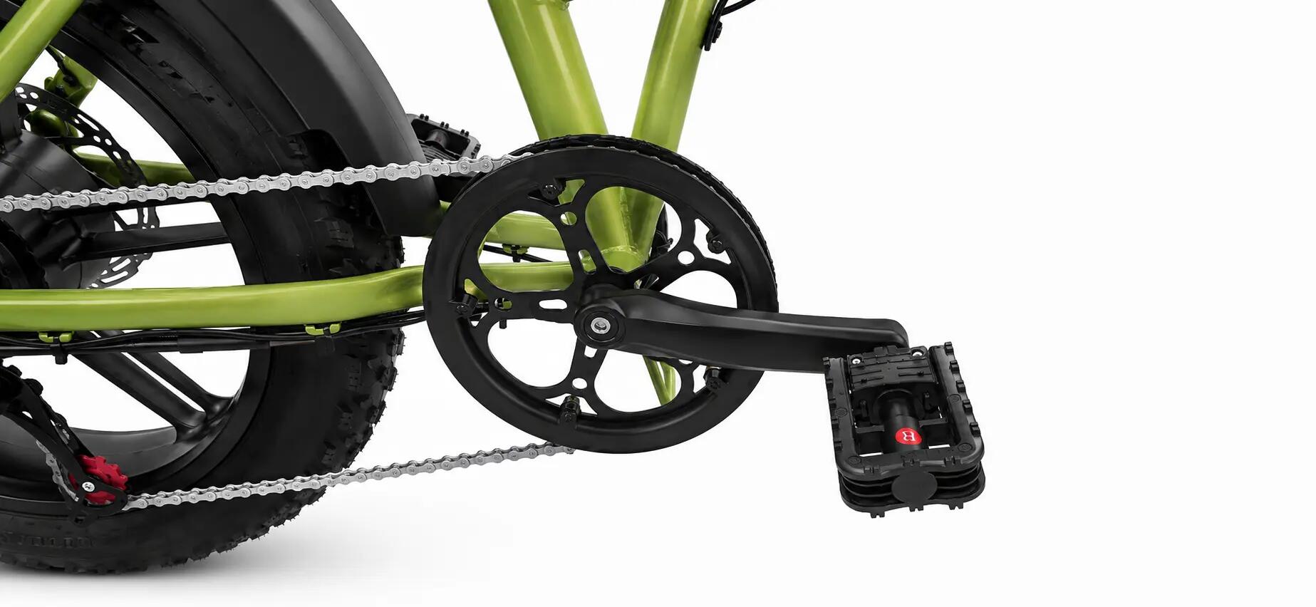 Bici elettrica pieghevole Fat  lunghe percorrenze CLOOT METRO 4.0 Verde 8/14