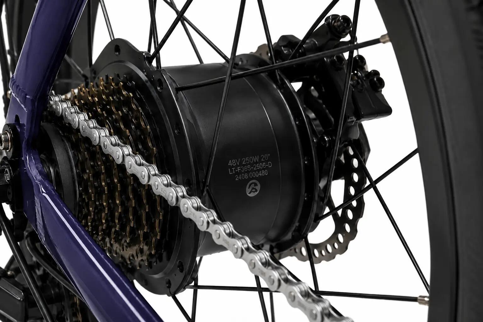 Bici elettrica pieghevole Fat  lunghe percorrenze CLOOT METRO 4.0 Blu 8/12