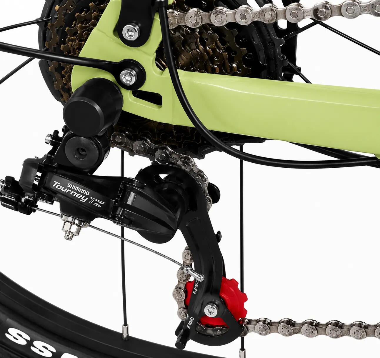 Bici elettrica pieghevole Fat  lunghe percorrenze CLOOT METRO 4.0 Verde 7/14