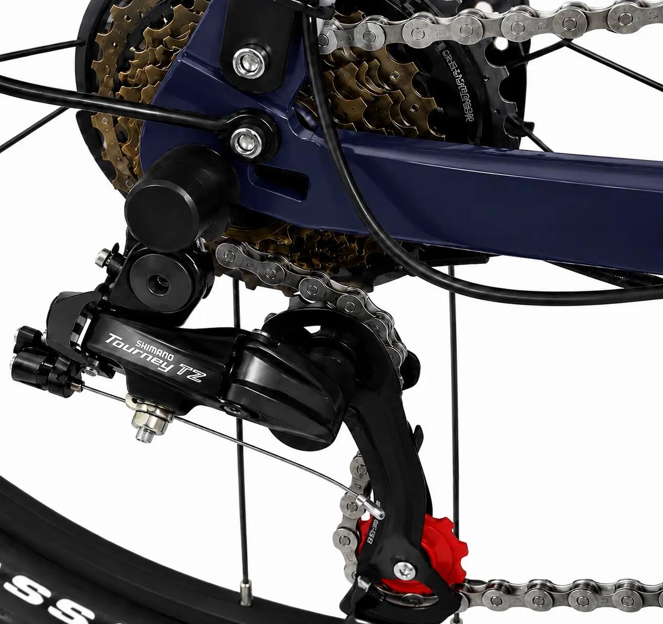 Bici elettrica pieghevole Fat  lunghe percorrenze CLOOT METRO 4.0 Blu 6/12