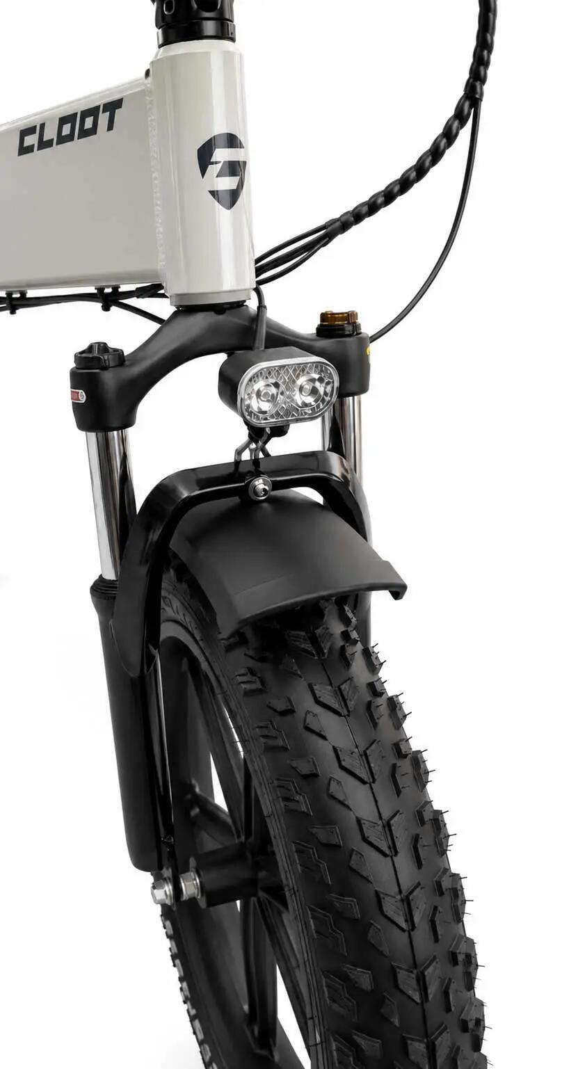 Bici elettrica pieghevole Fat  lunghe percorrenze CLOOT METRO 4.0 Grigia 3/12