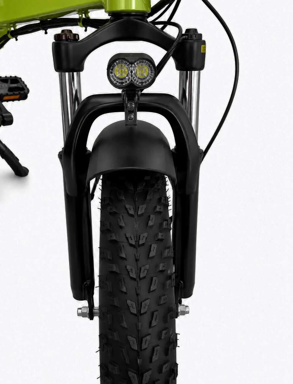 Bici elettrica pieghevole Fat  lunghe percorrenze CLOOT METRO 4.0 Verde 4/14