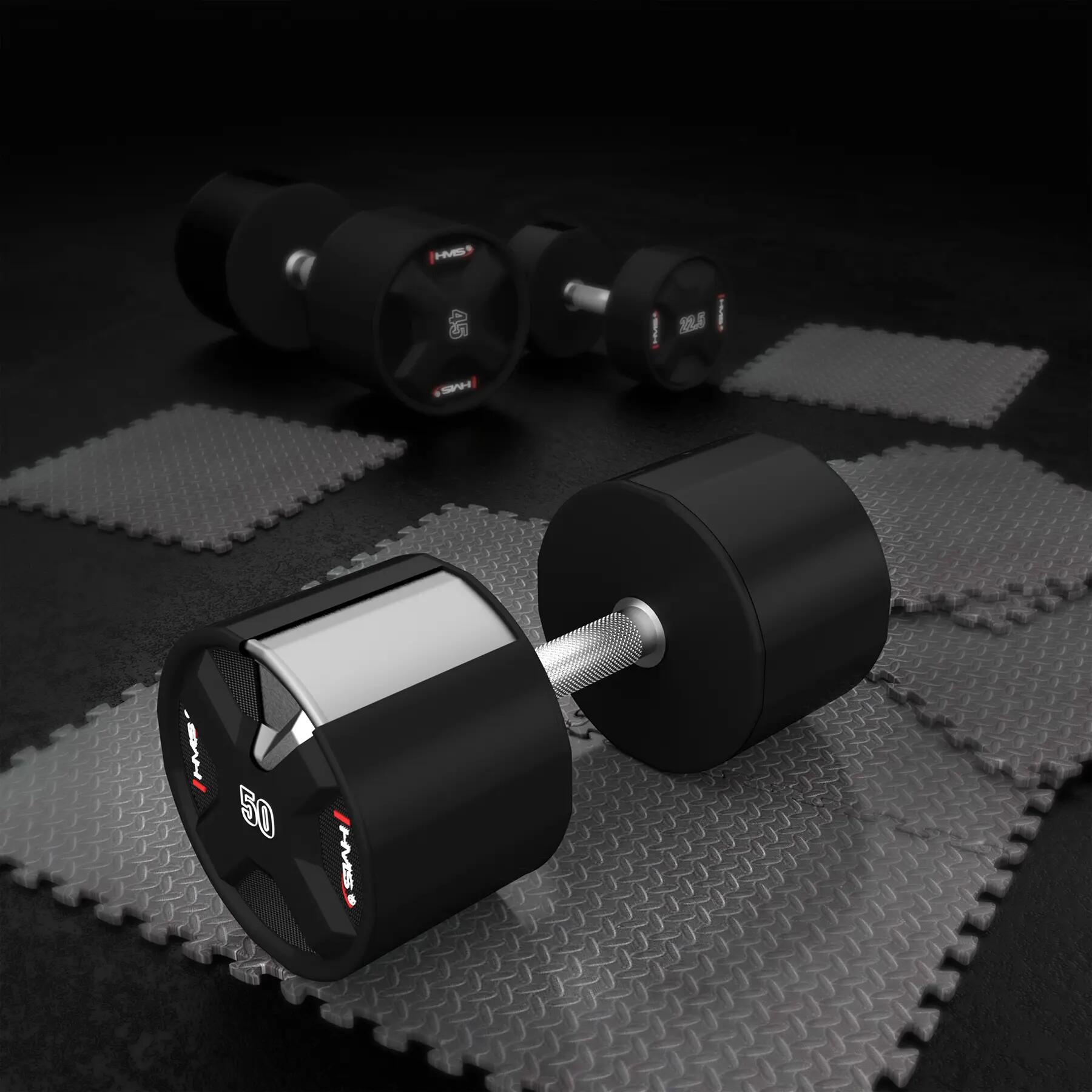 Set Polyurethaan Dumbs Set 2 x 40 - 50 KG CPU - 450 KG HMS HPC 6/6