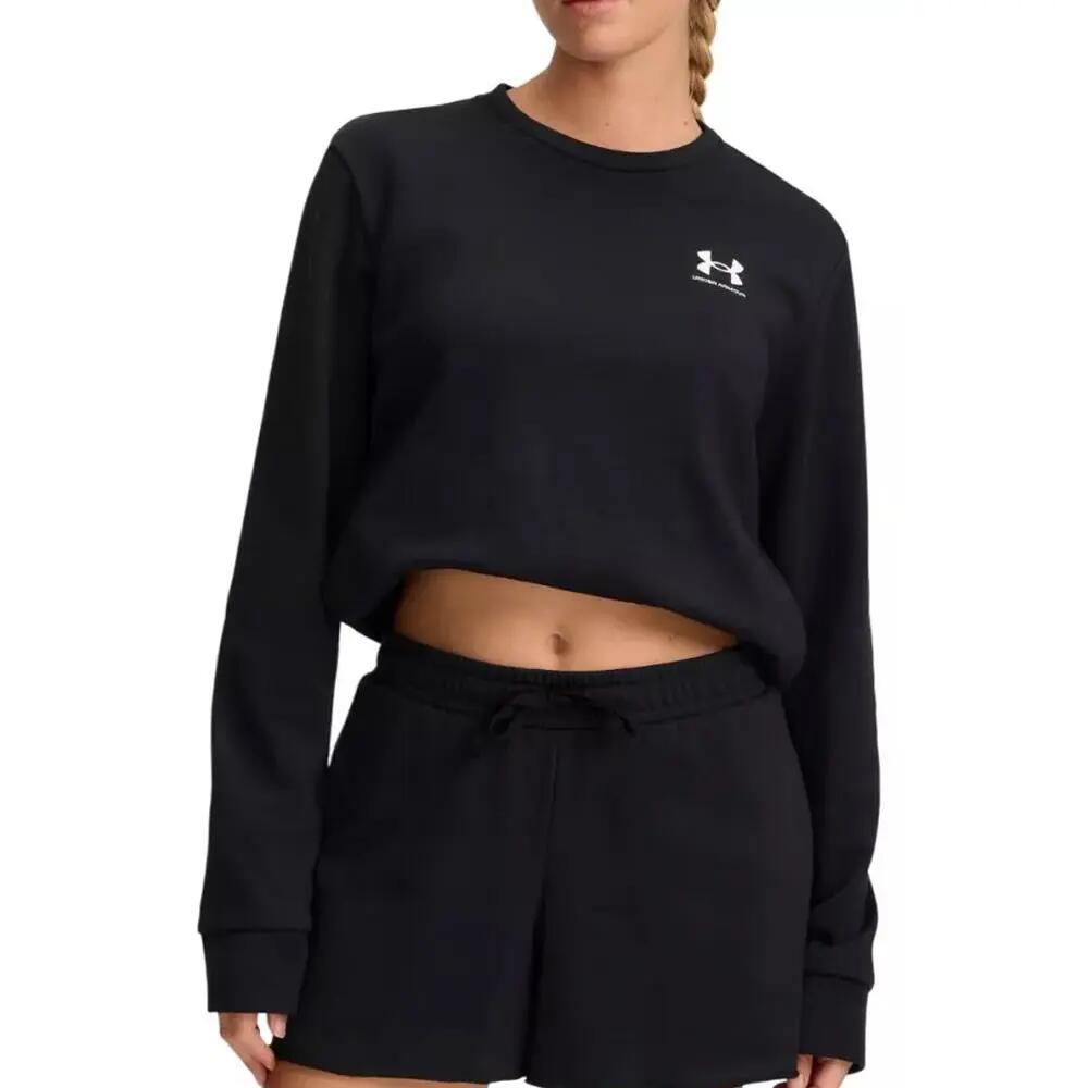 Sweat Noir Femme Under Armour Rival Terry 2/4