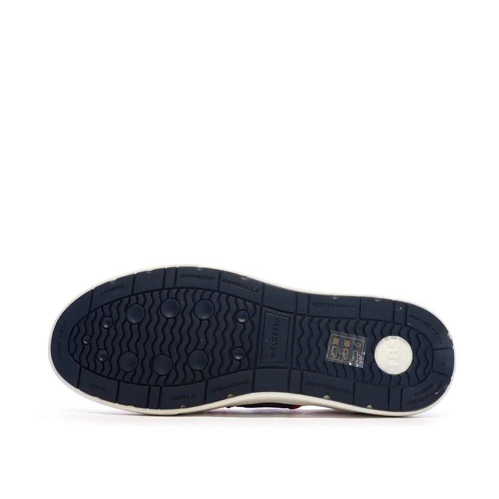 Chaussures bateau Homme - GEOBOAT lacets élastiques - Rose/rouge 6/7