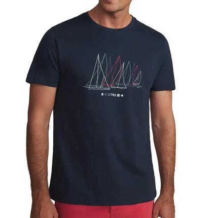 T-shirt - homme - manches courtes - freditee - blanc/ecru