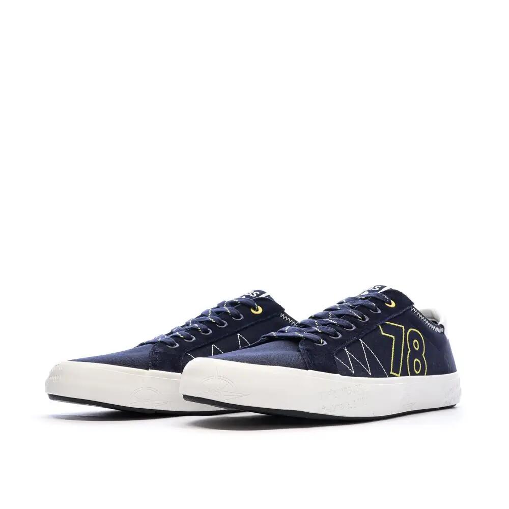 Chaussures - Lifestyle - Homme - Tennis toile, lacets - ALLBOAT Bleu 7/7