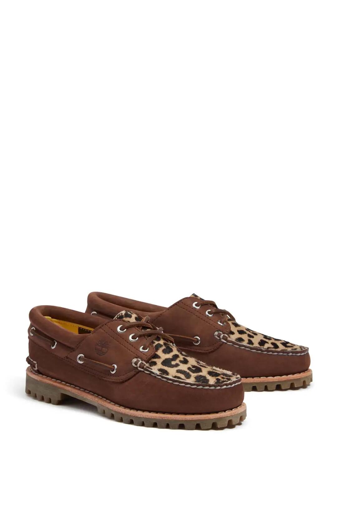 Sapatos de barco - feminino - nobuk animalier - Timberland - castanho 2/2
