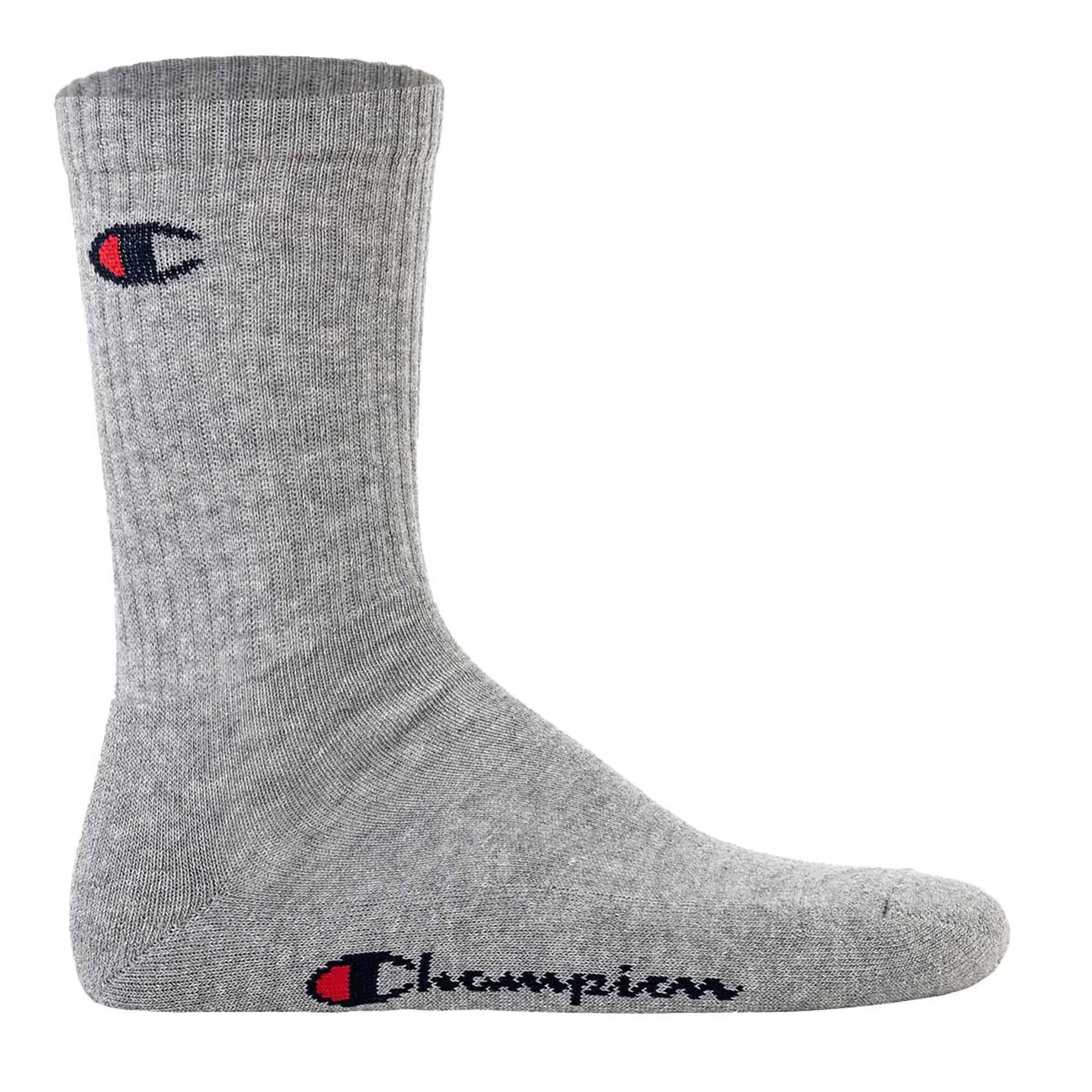 6 Paar Champion Crew Socken Gr. 35 - 46 Unisex Tennissocken U20005 6/7