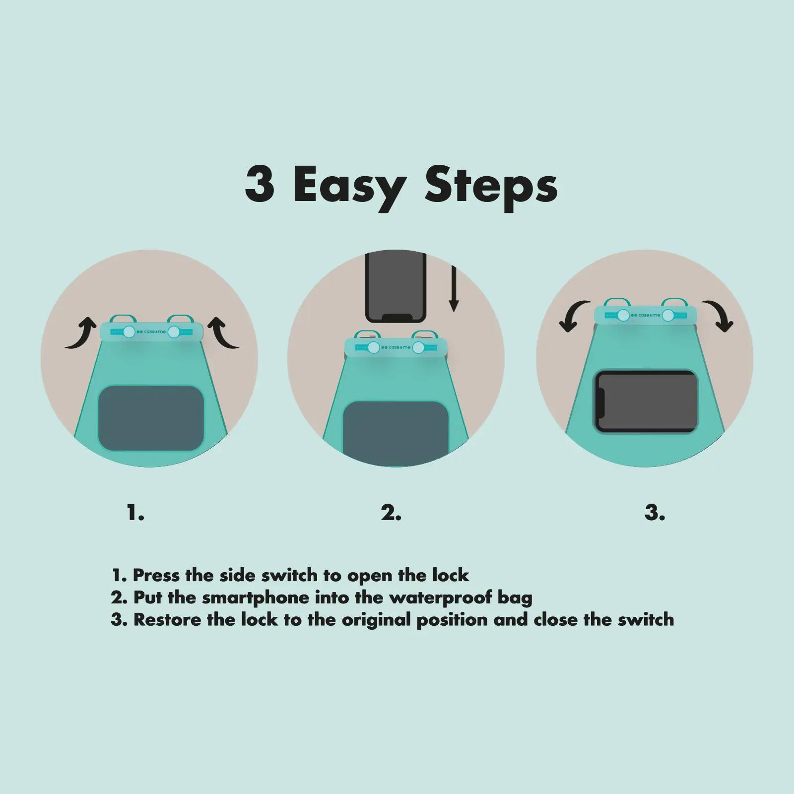 Bay Tote borsa impermeabile a tracolla per smartphone 5/5