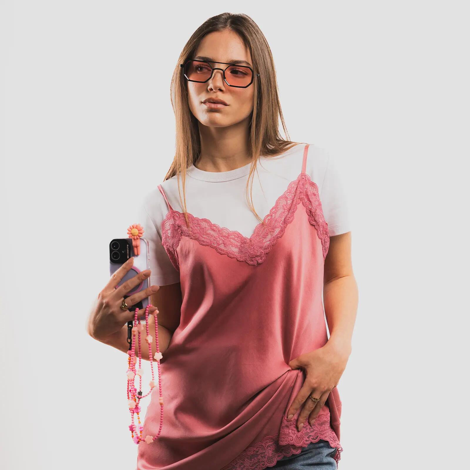 Bijoux Lace- laccio a tracolla e collana universale per smartphone 4/6