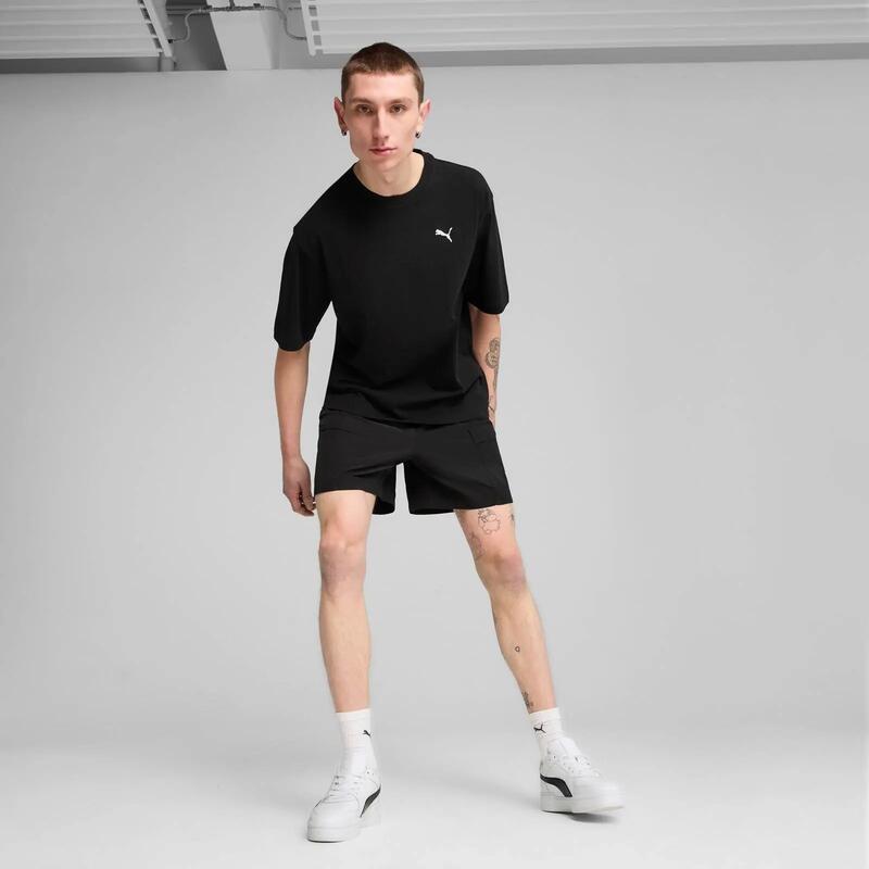 Tricou barbati Puma Wardrobe Ess Boxy Tee, Negru
