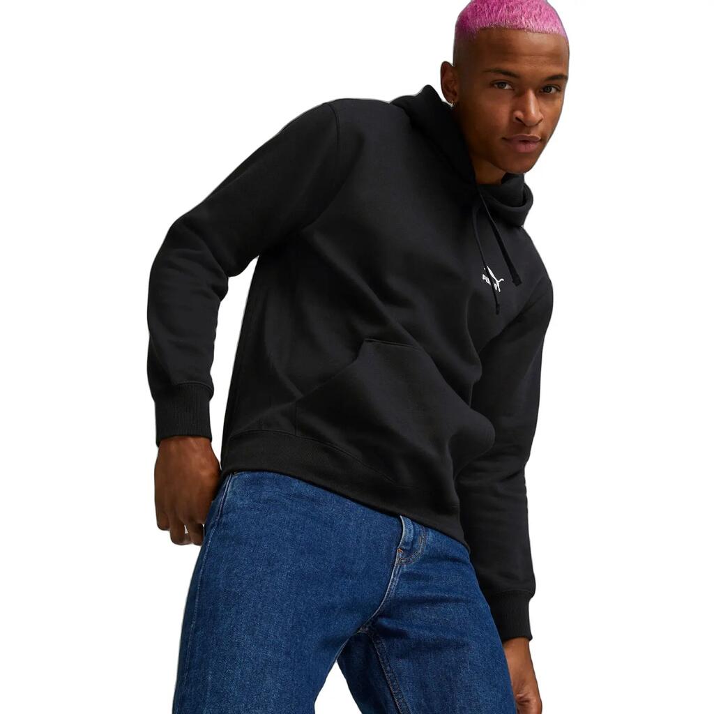 Hood Puma Classics Small Logo Hoodie Fl, Black, Men