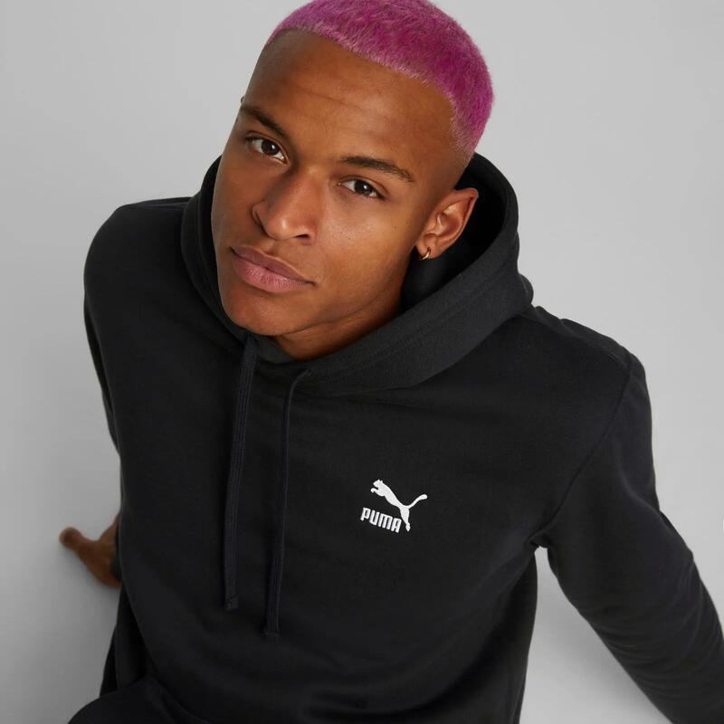 Hanorac barbati Puma Classics Small Logo Hoodie Fl, Negru