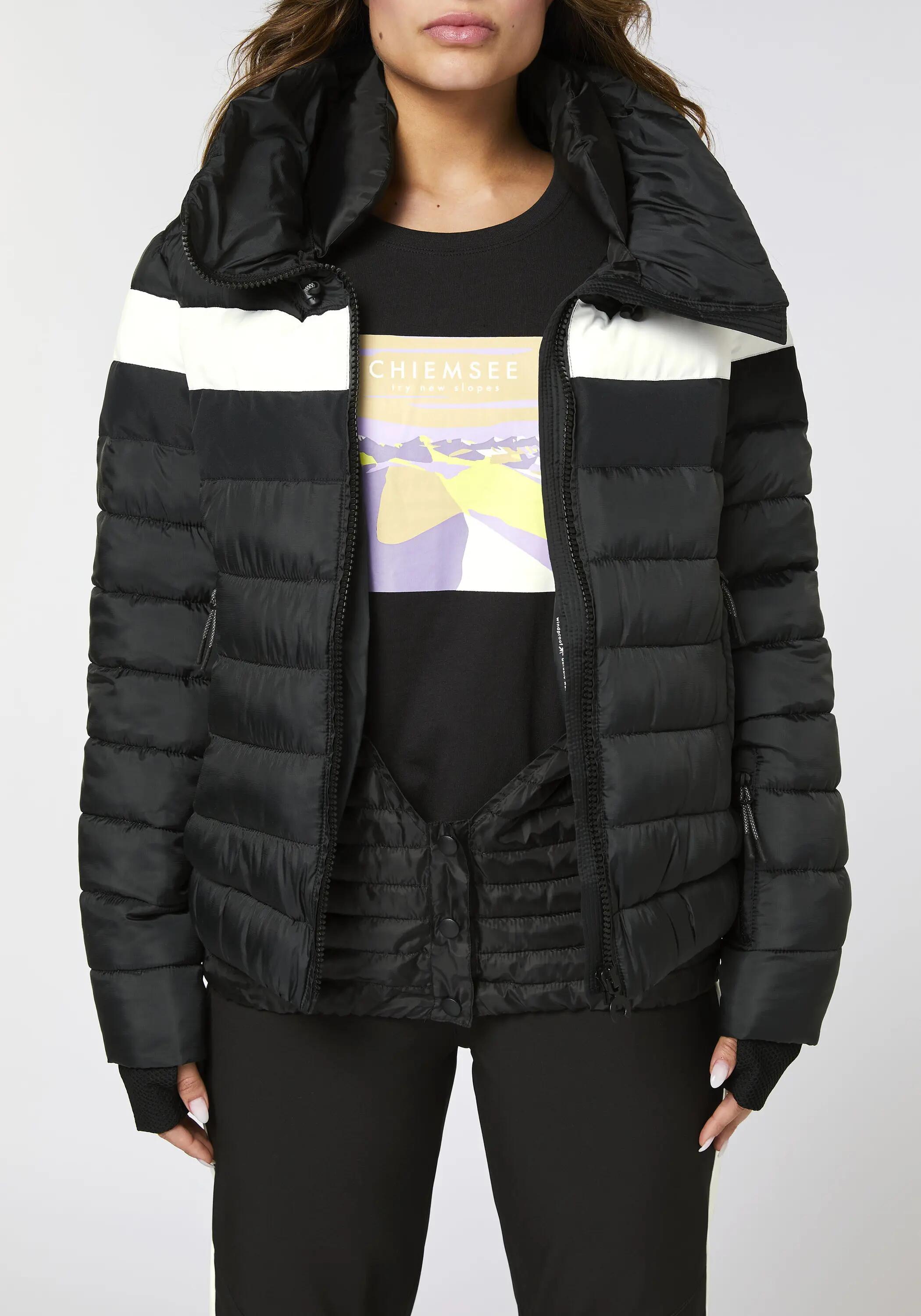 Skijacke im Stepp-Look mit Kontraststreifen 8/8