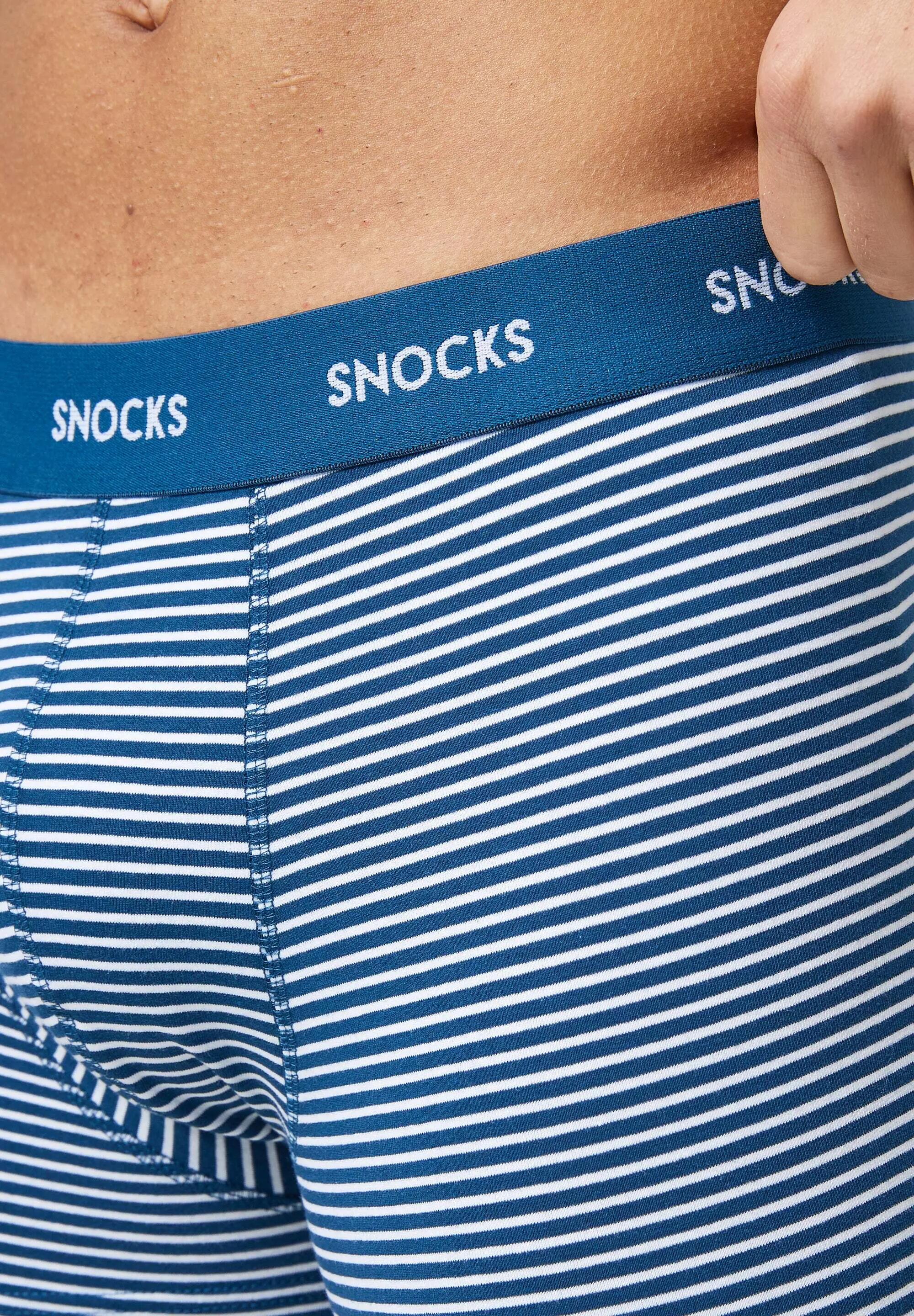BOXERSHORTS MIT FARBIGEM BUND AUS BIO-BAUMWOLLE 8/10