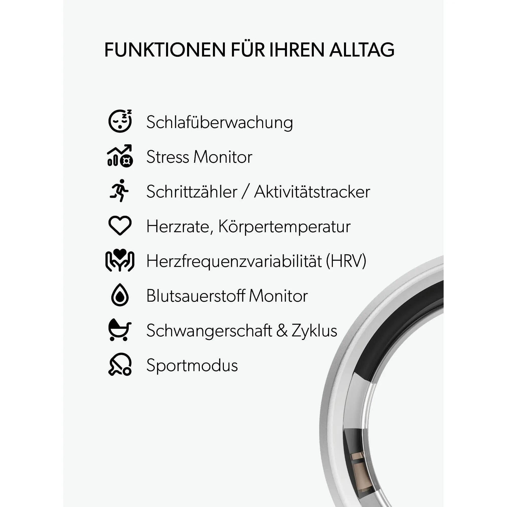 Smartring Gesundheits- & Schlaftracking 9/9