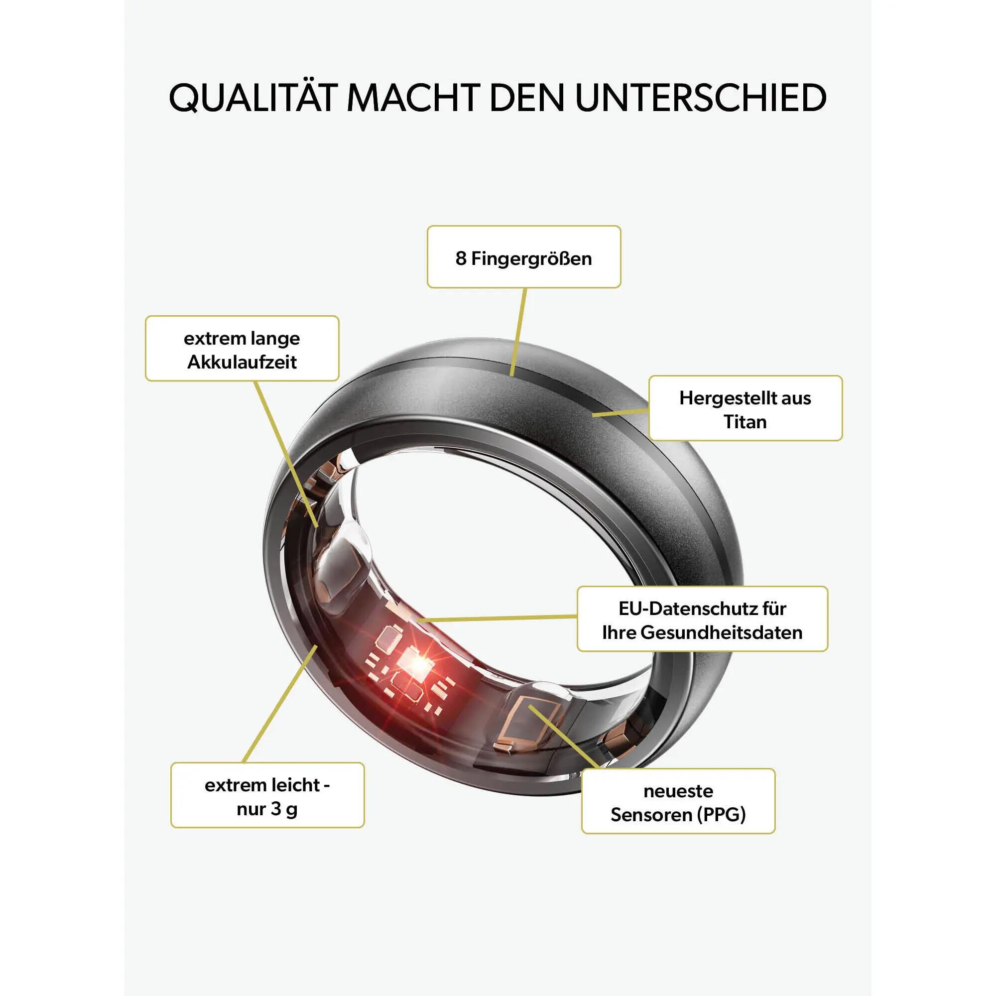 Smartring Gesundheits- & Schlaftracking 8/9