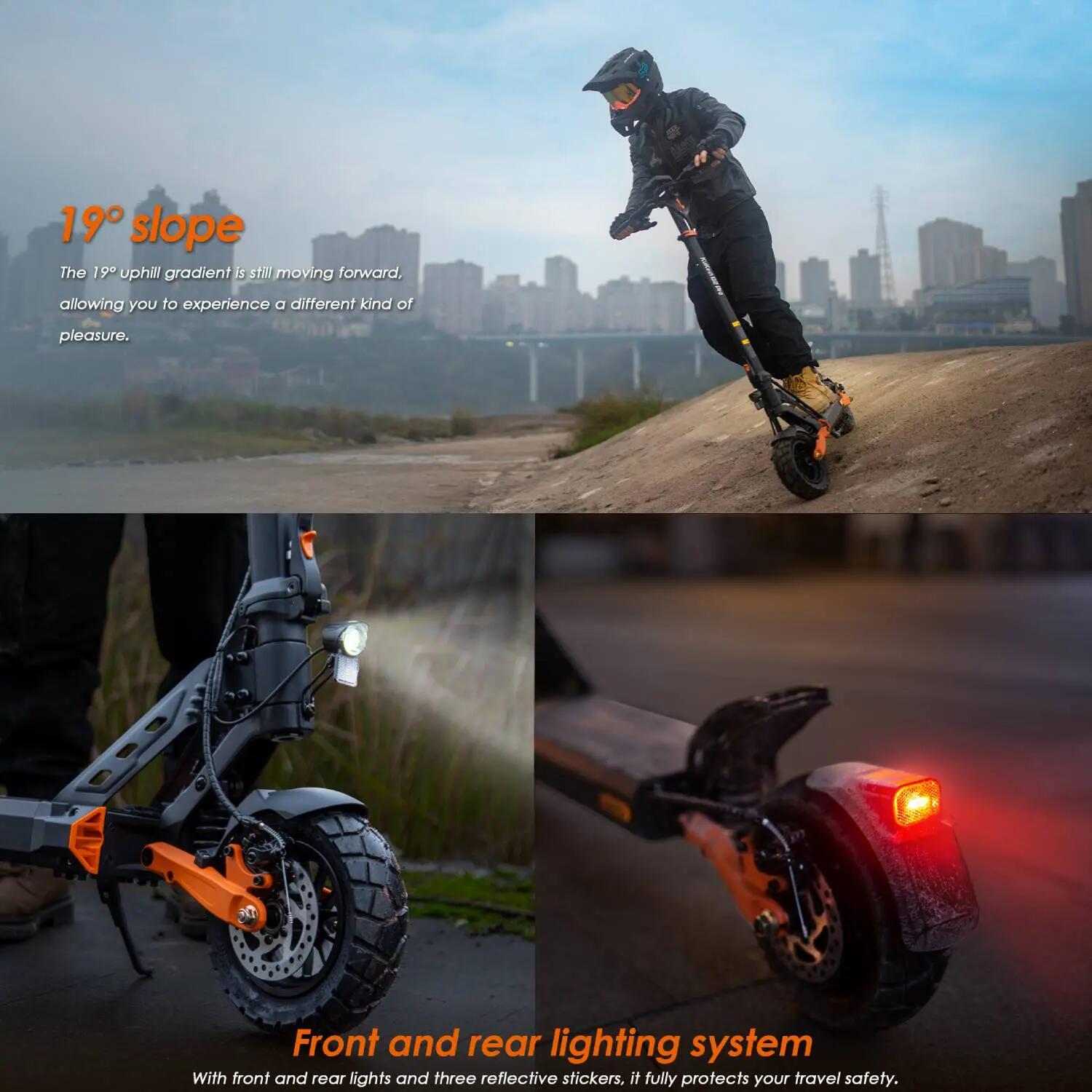 Patinete eléctrico plegable KuKirin G2 Pro ABE 500W 9" Tubeless 48V15.6AH 7/12