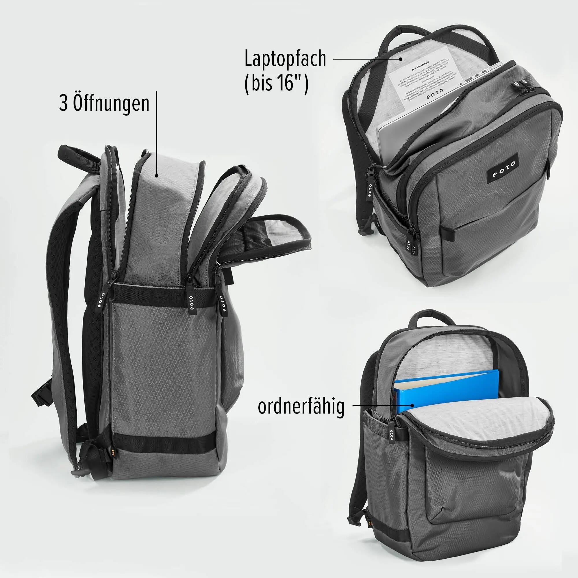 EOTO Rucksack TIDY22, Daypack, ergonomisch, nachhaltig, 22 L 9/9