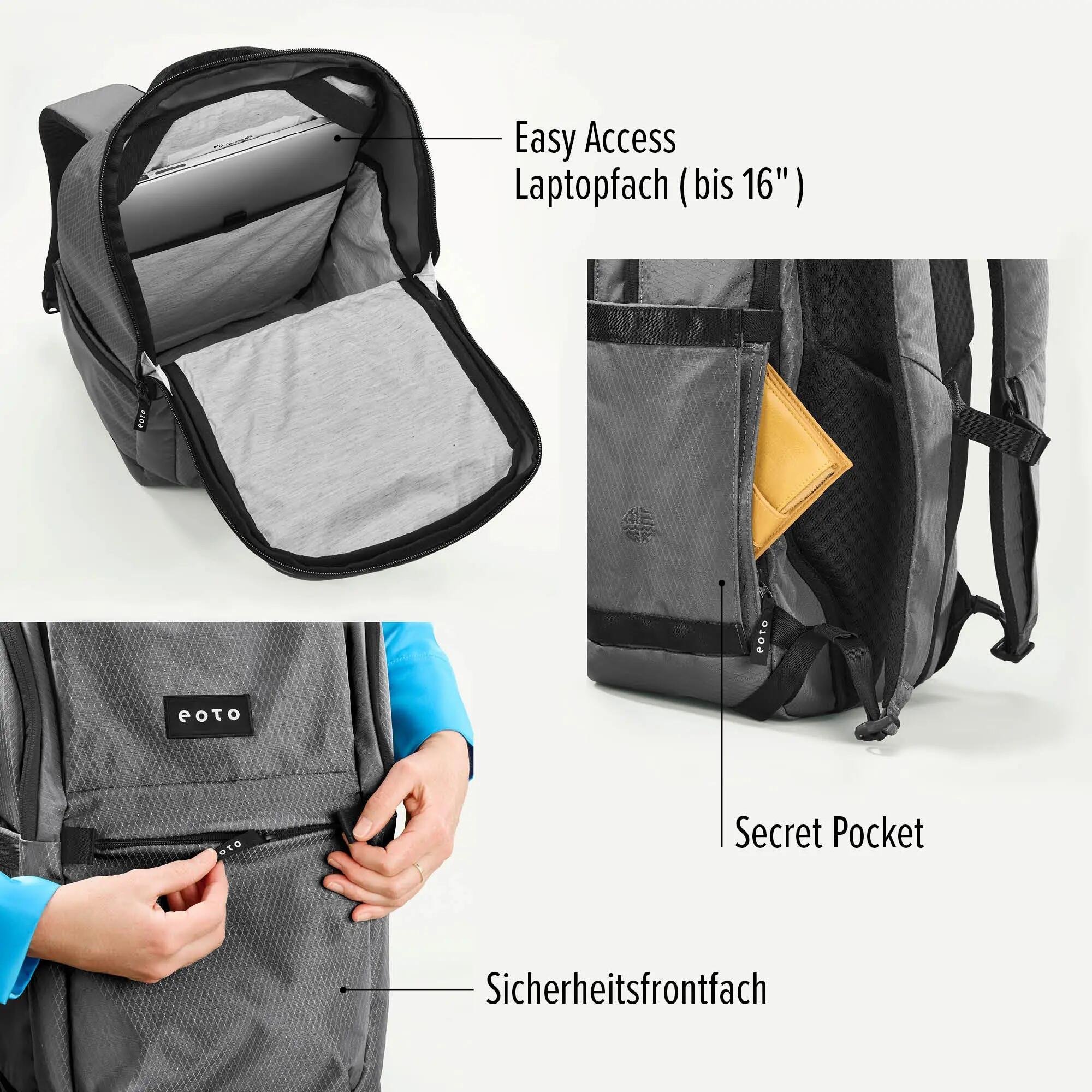 EOTO Rucksack EASY27, Daypack, ergonomisch, nachhaltig, 27 L 9/9