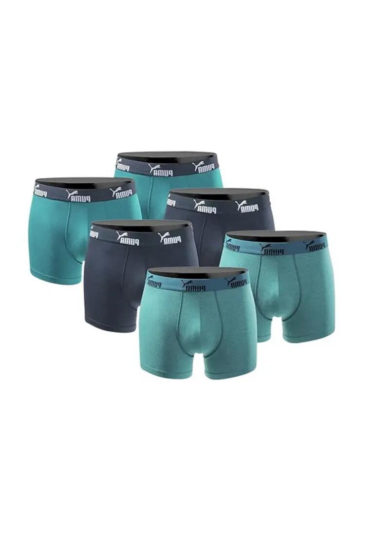 PUMA Puma Herren Boxershorts 6er Pack ocean depths 11/12
