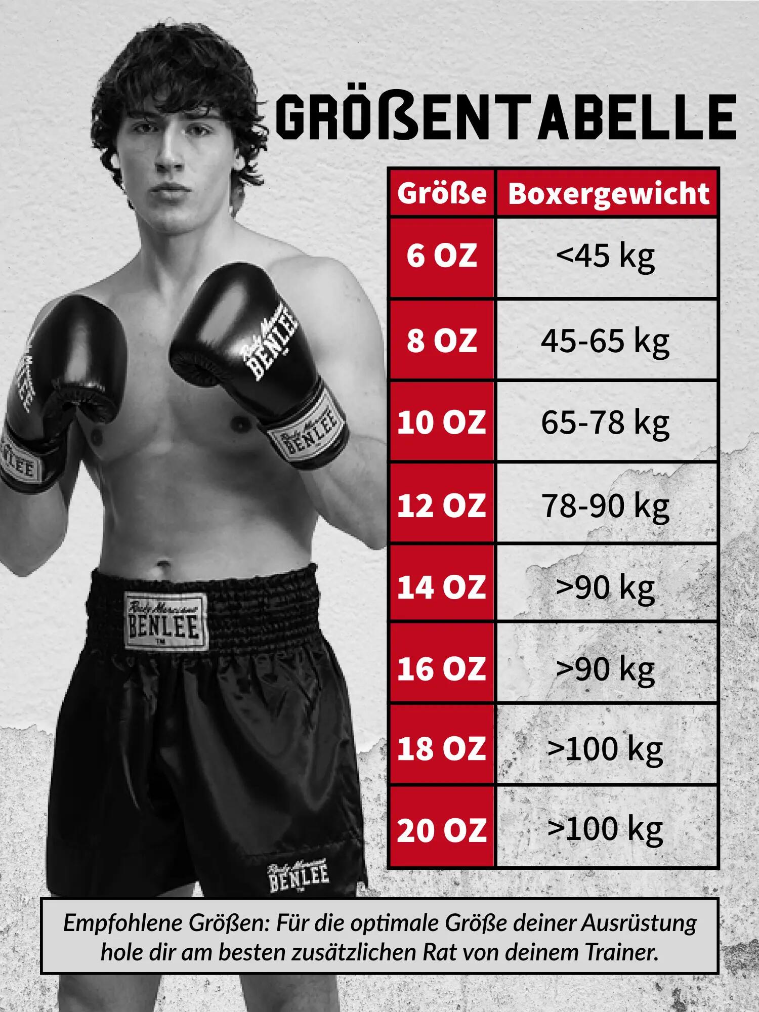 Gants de boxe en cuir Benlee Tough 9/9