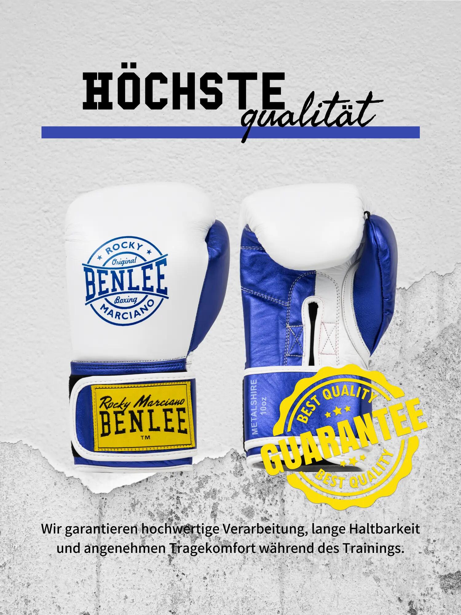 Guantes de entrenamiento de boxeo para niños Benlee Metalshire 8/9
