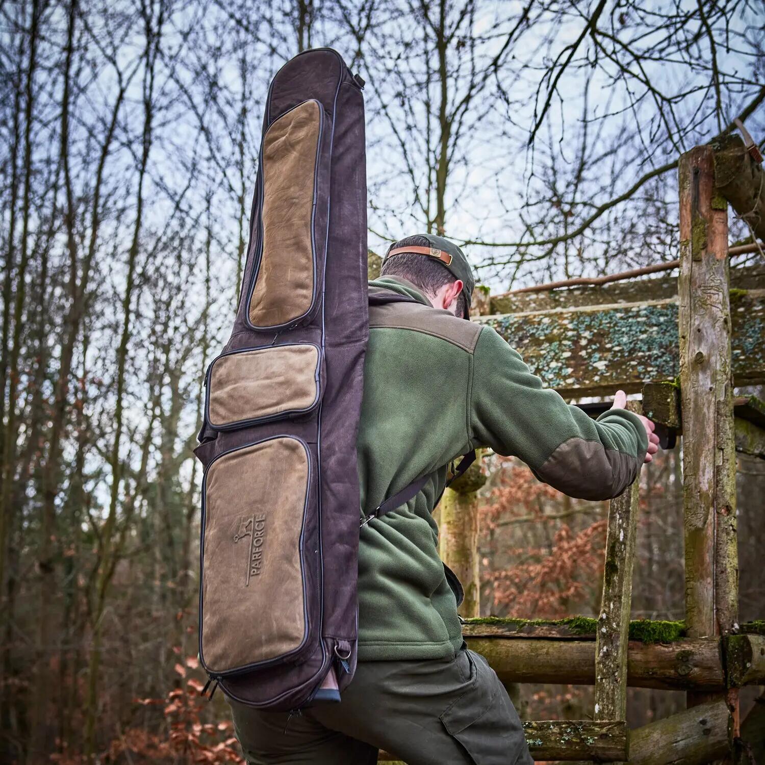 Langwaffenfutteral All-in Leder zweifarbig 12/12