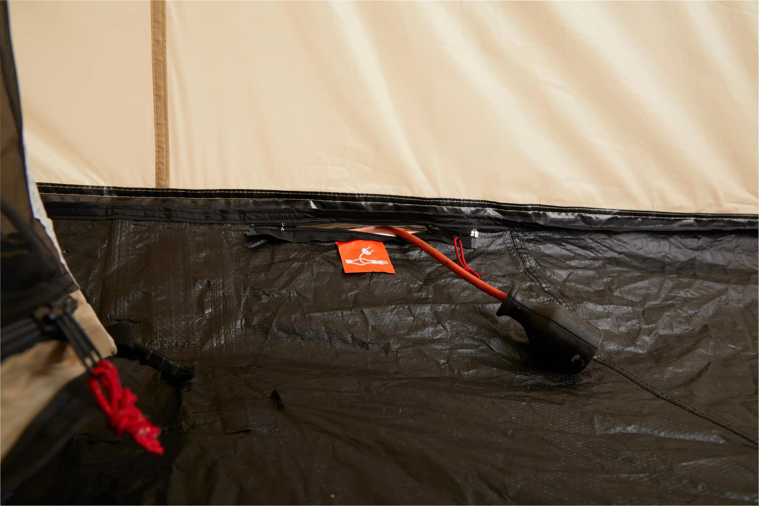 Tienda túnel Helena 3 personas grupo familiar camping vestíbulo 10/10