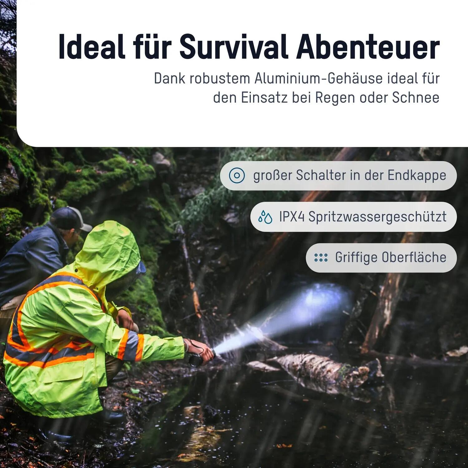 Taschenlampe Survival TS1000RF 9/11