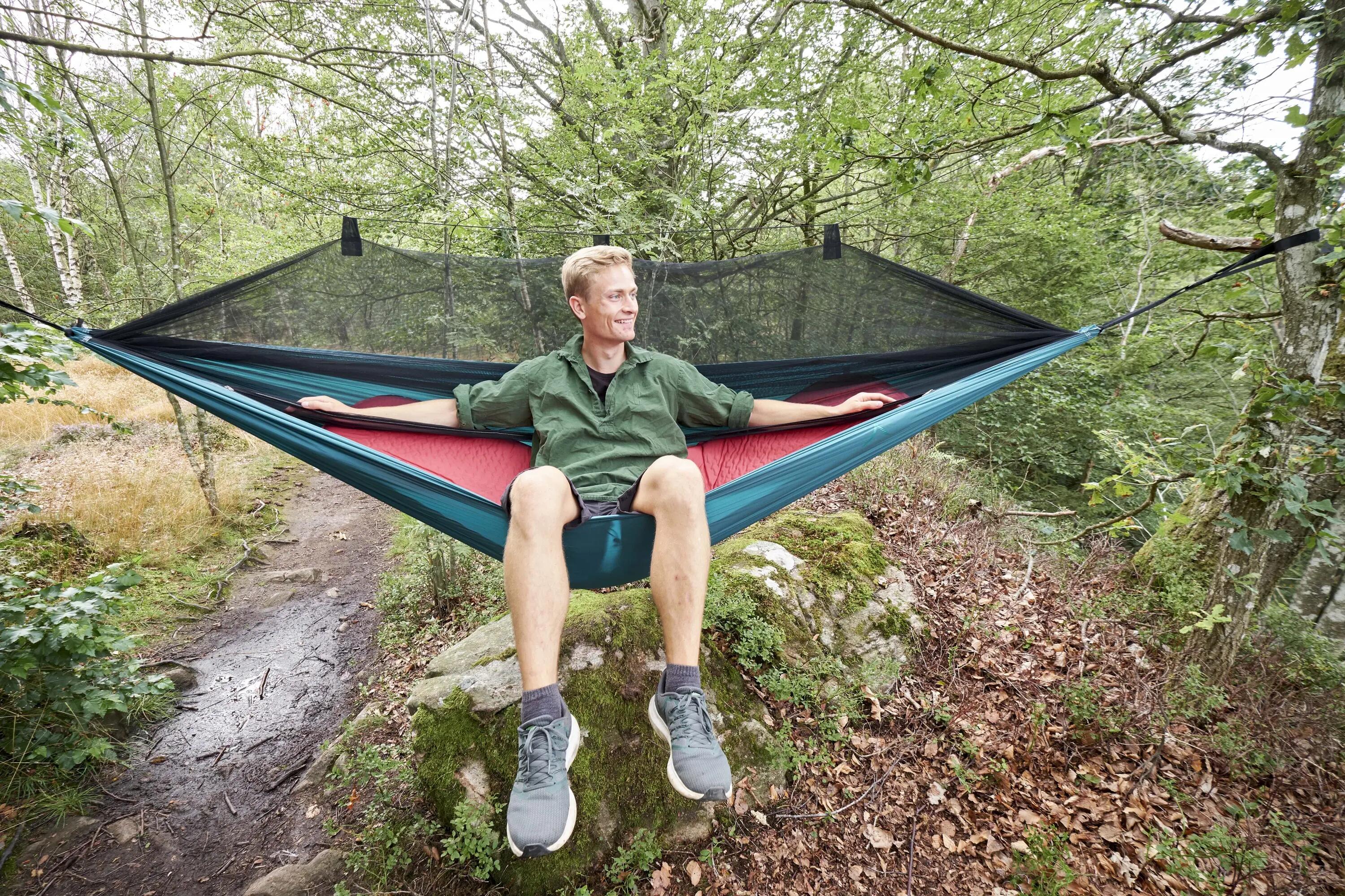 Bass Hammock Moustique Voyage Hamac Camping Tropical Filet 150 kg 9/10