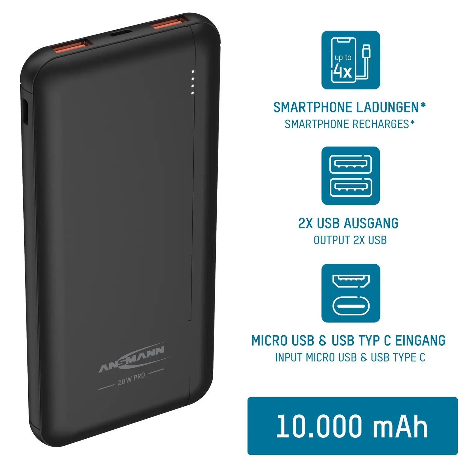 Powerbank 10000 mAh PB320PD 11/15