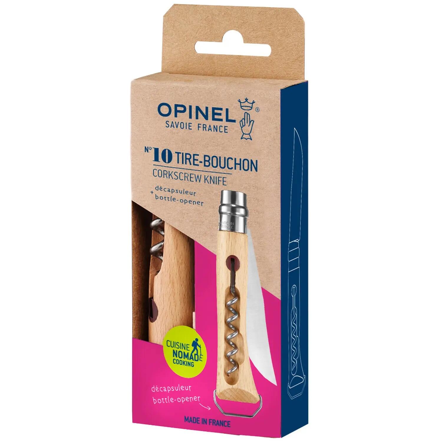Couteau de poche No 10 Tire-bouchon Ouvre-bouteilles de vin Couteau pliant bois 9/9