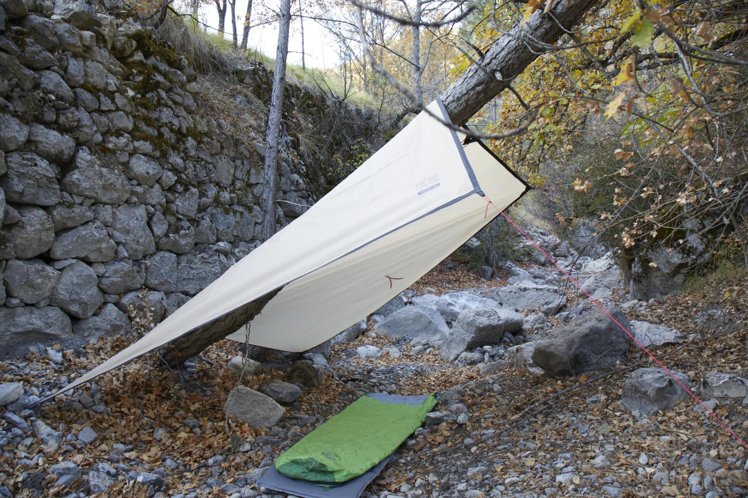 Tarp Zuni 4 Voile d'ombrage camping auvent bâche UV50 étanche 4m 8/10