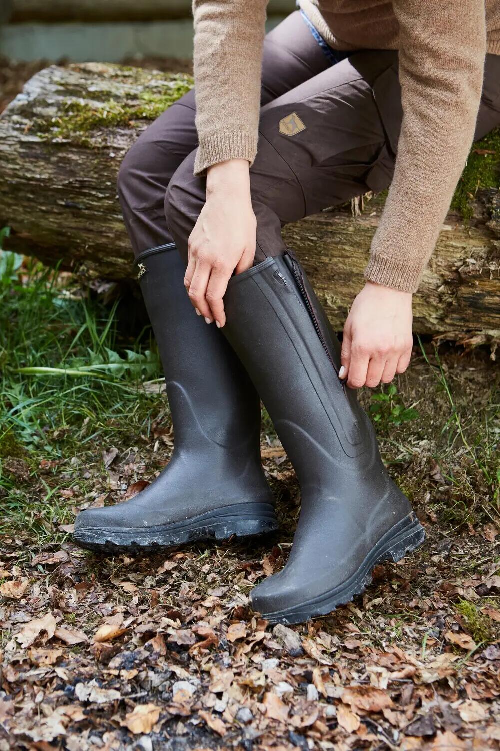 Gummistiefel mit Reißverschluss und Neoprenfutter 8/8