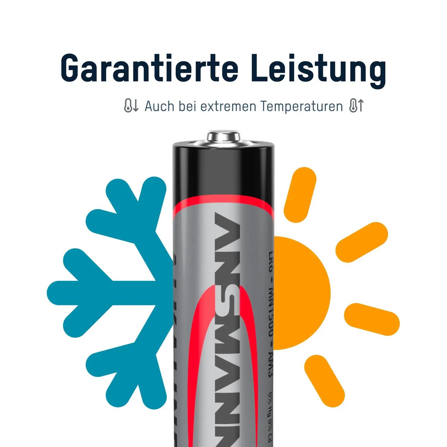 Batterien Alkaline Mignon AA – 100 Stück 10/11