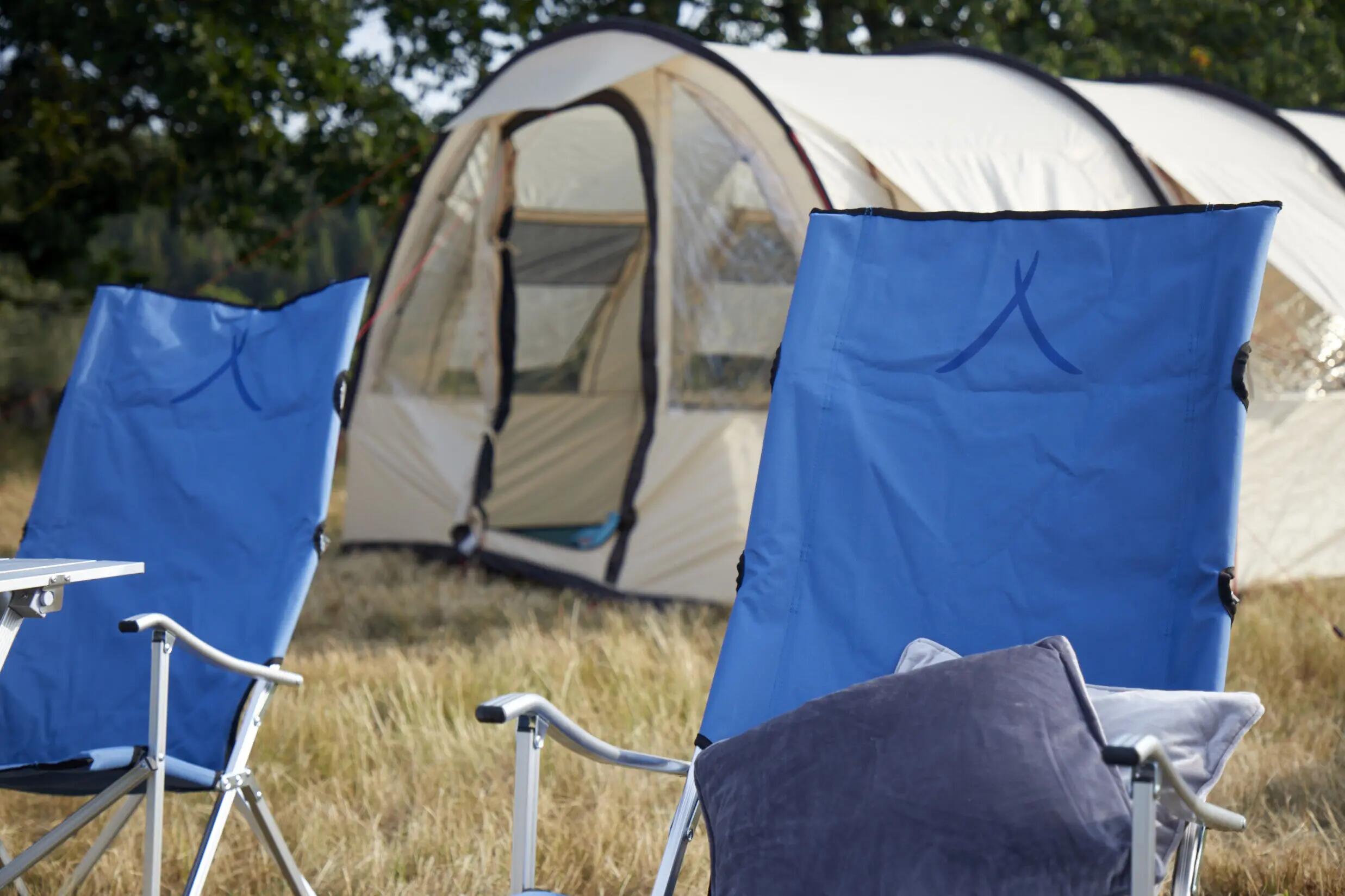 El Tovar respaldo alto silla plegable camping exterior apoyabrazos 100 kg 10/10