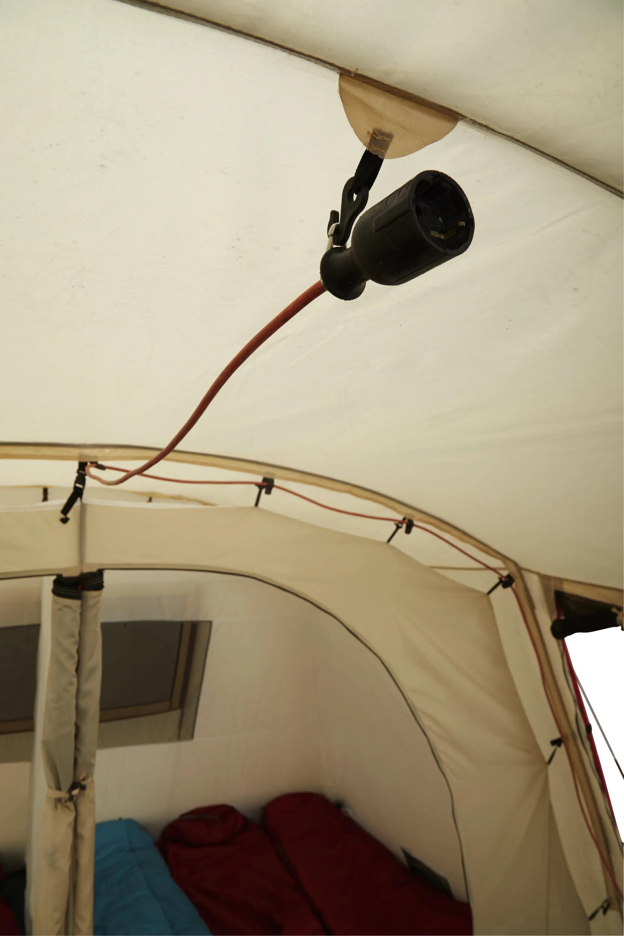 Tunneltent Dolomiti 6 persoons familie groep kamperen vestibule 9/10